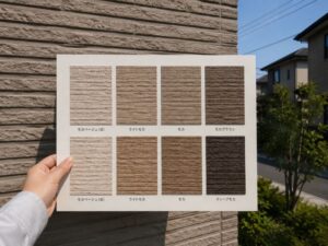 色見本は屋外で確認する